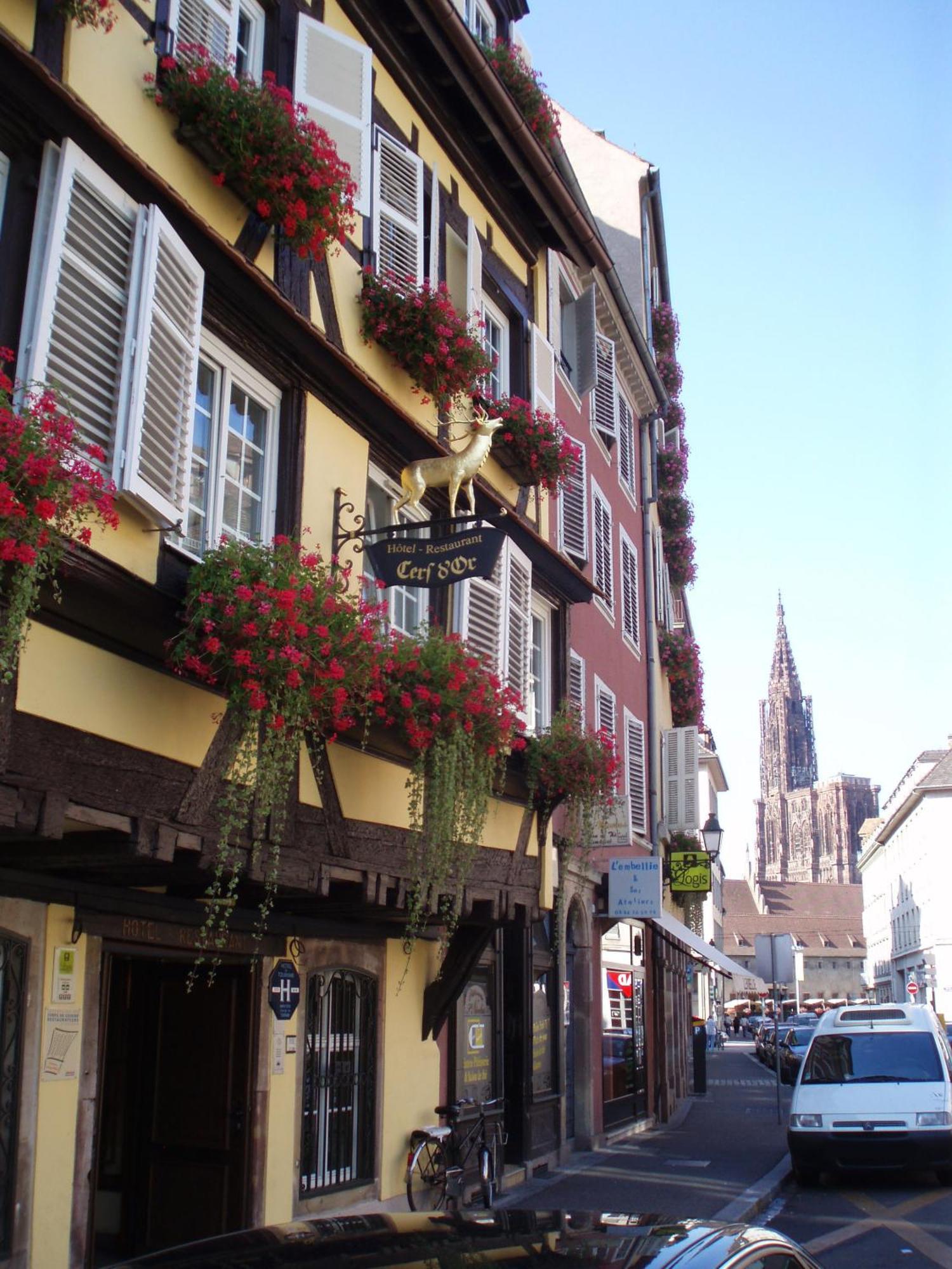 Logis Hotel Restaurant Au Cerf D'Or Strasbourg Exterior photo